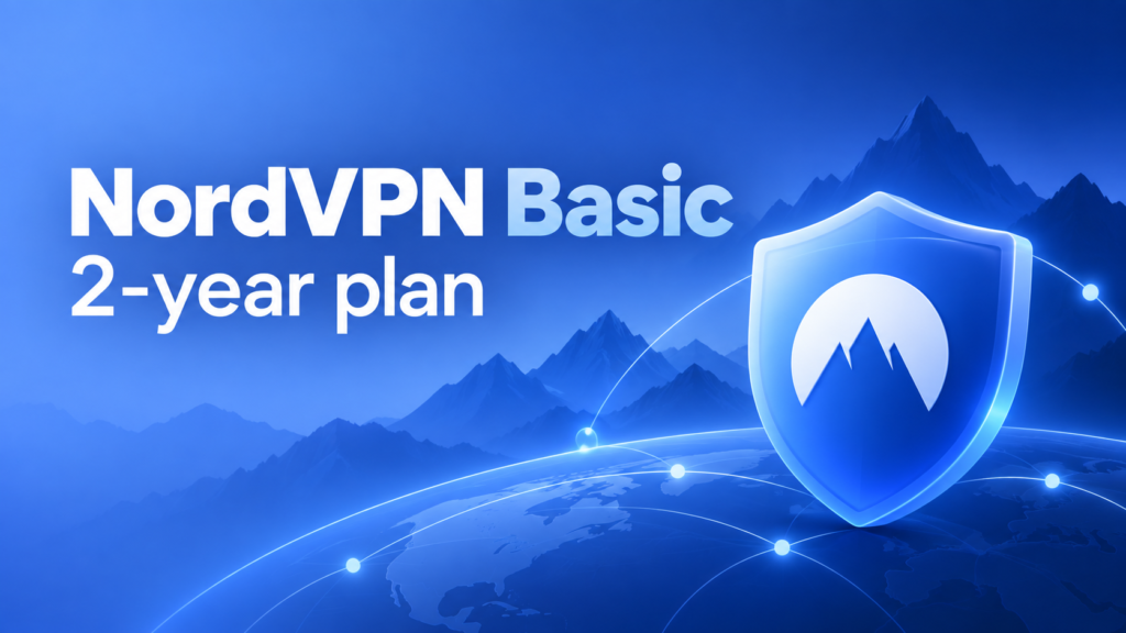 NordVPN Basic: 69% Off 2-Year Plan + 3 Extra Months