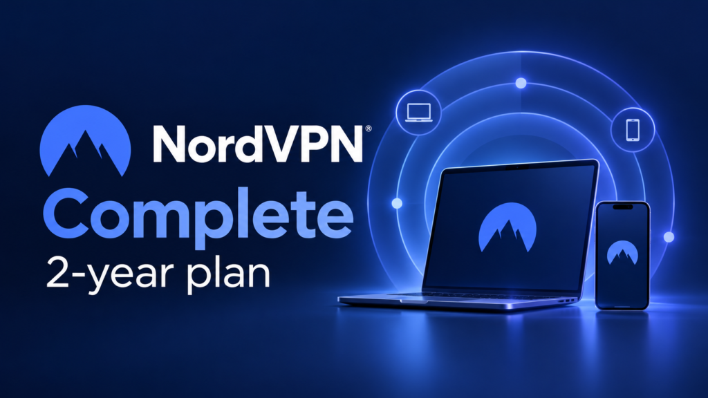 NordVPN Complete: 75% Off 2-Year Plan + 3 Extra Months
