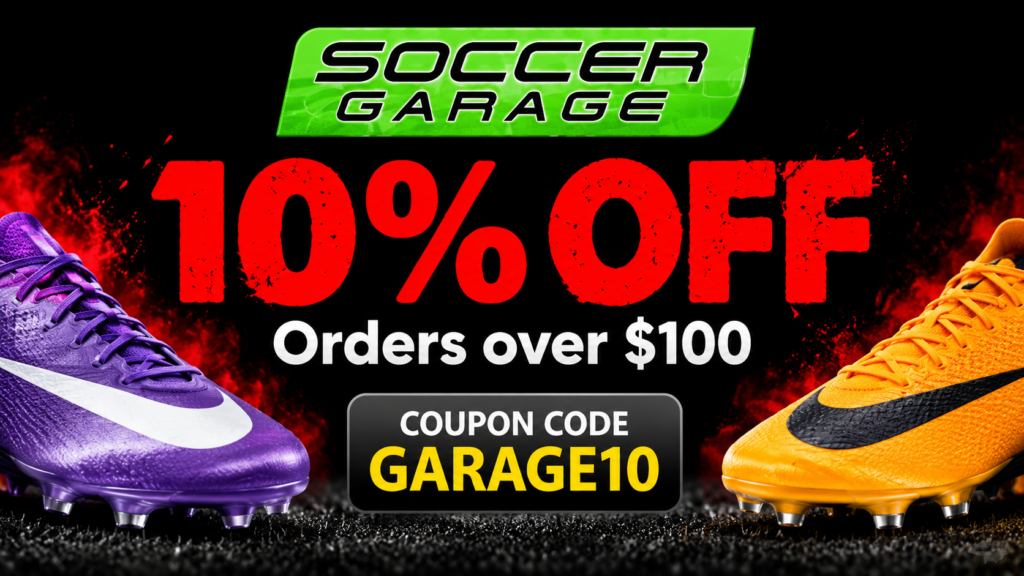 SoccerGarage: 10% Off Orders Over $100